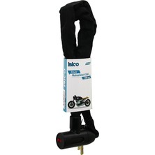 MidasTech Zincirli Anahtarlı  Motor - Bisiklet Kilit Bez Kılıflı Aç-Kapa Kilit Kapak 100CM (4887) Mi