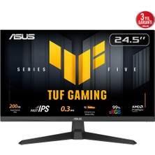 Krk Asus Tuf Gamıng VG259Q5A 24,5&amp;quot; 0.3ms, 200Hz, Full Hd, Dp, 2xhdmı, Hoparlör, IPS Panel,