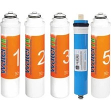 Universal 12" Inline 5 Li Tak-Çevir Filtre Seti