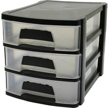 Tonton - No:2 Çekmece 3 Katlı 18.5X27X20CM (4887) Midastech