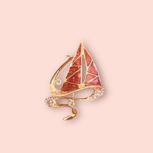 618 Concept Yelkenli Tekne Broş