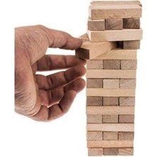 Güzelyüz Avm Jenga Denge Oyunu 54 Parça Tower Jenga %100 Lüx Ahşap