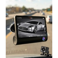 Araç Dvr Kamera Çift Lensli 4 Inç Ekranlı G Sensörlü Midastech