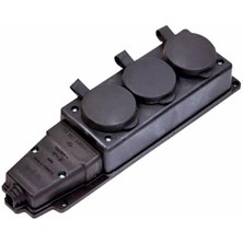 TeknoKapsül Kauçuk 220V Uzatma 3'lü Priz