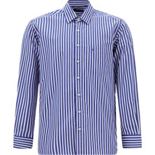 Abdullah Kiğılı Uzun Kol Klasik Çizgili Pamuk Gömlek