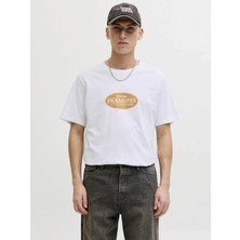 Jack & Jones Jack&jones 12297891 0 Yaka Erkek Tshirt - Beyaz