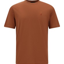 Abdullah Kiğılı Bisiklet Yaka Regular Fit Nakışlı Modal Karışımlı T-shirt