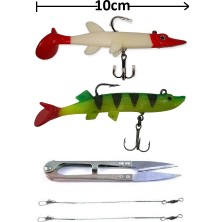 Oslo Turna ve Dişli Balık Silikon Yemi 2'li Seti