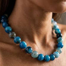 THEIA GemWorks Livvi - Madagaskar Mavi Akik Kolye