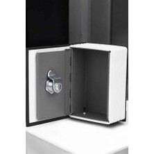 Gizli Kasa Kitap Görünümlü Anahtarlı Çelik Mini Kasa Midastech