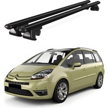 Today Auto Venüs Citroen C4 Picasso (2006-2012) Uyumlu Siyah Ara Atkı Port Bagaj Tavan Barı