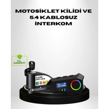 Motosiklet ve Günlük Kullanım Için Bluetooth Hoparlör ve Disk Kilidi Seti Midastech