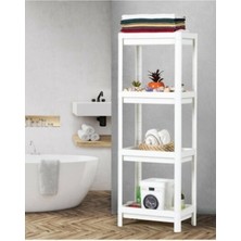 Beyaz Dikdörtgen Raf Ünitesi Plastik (4887) Midastech