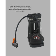 Basınç Saatli Ayak Pompası Bisiklet ve Araç Uyumlu Midastech