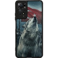 Xiaomi Redmi Note 11 Pro / 12 Pro Uyumlu Bozkurt Tasarımlı Glossy Premium Kılıf