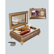 Piyano Şeklinde Balerinli Müzik Kutusu Takı Bölmeli Şık Model Midastech