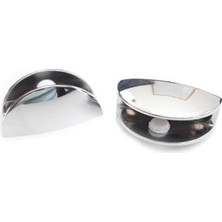 TeknoKapsül Oval Krom Etejer Camı Tutucu Takımı