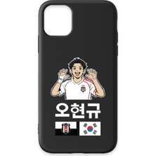 iPhone 11 Uyumlu Beşiktaş Hyeongyu Oh Siyah Silikon Lisanslı Telefon Kılıfı