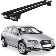 Today Auto Venüs Audi A6 Allroad (2006-2011) Uyumlu Siyah Ara Atkı Port Bagaj Tavan Barı