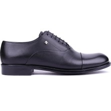 Shoetyle Fosco - Hakiki Deri Siyah Renk Erkek Klasik Ayakkabı - 7102