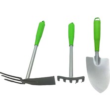 3 Parça Metal Çapa Bahçe Seti (4887) Midastech