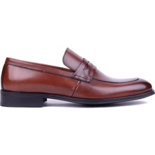 Shoetyle Fosco - Hakiki Deri Taba Rengi Günlük Erkek Ayakkabı - 3203