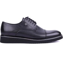 Shoetyle Fosco - Hakiki Deri Siyah Renk Günlük Erkek Ayakkabı - 2928