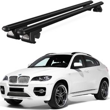 Today Auto Venüs Bmw X6 (E71) (2008-2014) Uyumlu Siyah Ara Atkı Port Bagaj Tavan Barı