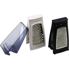 MidasTech Qlux L-00667 Idea Dikey Hazneli=şeffaf Mika Kristal Çift Taraflı Rende Taban: 9X10.5CM Y: 21