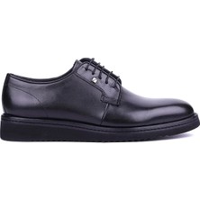 Shoetyle Fosco - Hakiki Deri Siyah Renk Günlük Erkek Ayakkabı - 2980