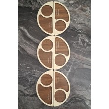 Erdizden 6 Parça Ahşap Lazer Kesim Bardak ve Fincan Altlığı