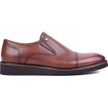 Shoetyle Fosco - Hakiki Deri Taba Rengi Günlük Erkek Ayakkabı - 3214