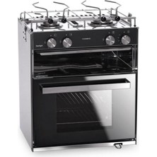 Dometic Starlight Izgara Bölmeli ve  2 Gözlü Ocaklı Gazlı Fırın