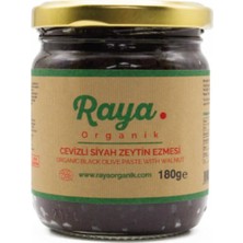 Raya Organik Organik Cevizli Siyah Zeytin Ezmesi – 180 G