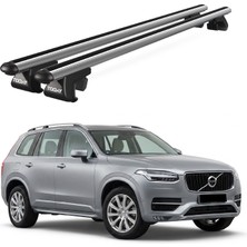 Today Auto Venüs Volvo XC90 (2015 ve Sonrası) Uyumlu Gri Ara Atkı Port Bagaj Tavan Barı