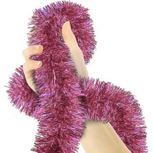 Parti Için Sim Süs 2 Metre Uzunluk 8 cm Genişlik Pembe Renk Ithal Midastech