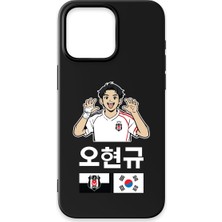 iPhone 14 Pro Uyumlu Beşiktaş Hyeongyu Oh Siyah Silikon Lisanslı Telefon Kılıfı