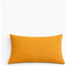Perdeyap Kadife Dokulu Hardal Kırlent Yastık Kılıfı ( 1 Adet )