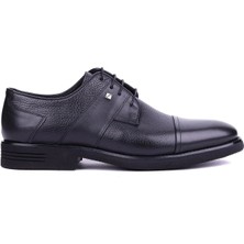 Shoetyle Fosco - Hakiki Deri Siyah Renk Klasik Erkek Ayakkabı - 3258