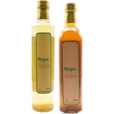 Raya Organik Organik Üzüm Sirkesi ve Elma Sirkesi – 500 ml x 2 (Set)