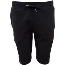 Paul & Shark Erkek Beli Lastikli Logolu Regular Fit Pamuklu Siyah Şort 25411850-011