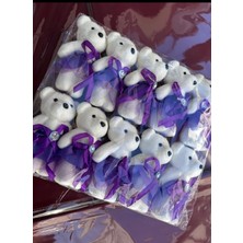 Mutkin Strafor Ayı Boy 11 cm Paket 10 Lü (10 Adet) Mor