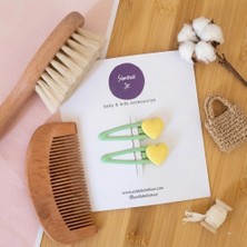 Simone Jr. Pastel Kalpli Çiftli Saç Tokası – Rengarenk Seçeneklerle - 4