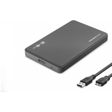 Marsilyan 2.5 Sata Hdd/ssd Harici Disk Kutusu USB 3.0 Micro-B - Siyah HDX1752S