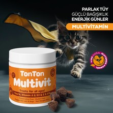TONTON Multivitamin Kedi Köpek Tüy ve Bağışıklık Destekli Günlük Bakım Tableti