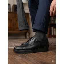 Tahir Türk 920 Siyah Bağcıklı Hakiki Deri Günlük Erkek Ayakkabı