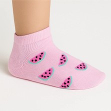 Solde 5'li Meyve Desenli Bebek/çocuk Çorap Seti - Renkli Pamuklu