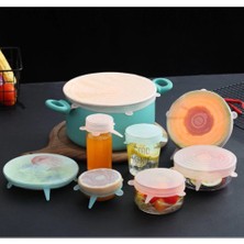 Silikon Yemek Saklama Kapak Seti 6 Adet Midastech