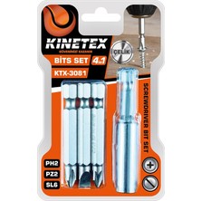 4pcs - Ph2-Pz2-Sl6  Bits Uç Set (4887) Midastech