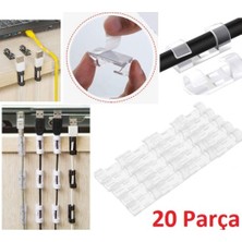 Kablo Sabitleyici Klips Seti 20 Adet Midastech